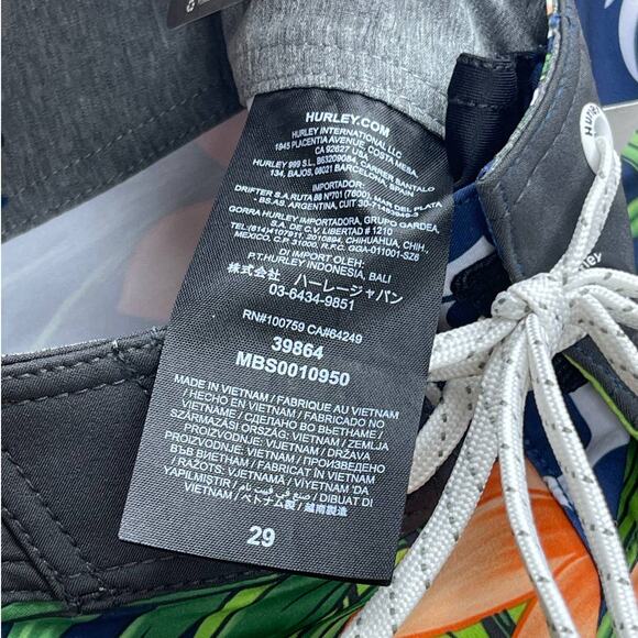 Hurley x 47 MLB Phantom Detroit Tigers Swim Shorts Trunks Mens Size 29 - Picture 6 of 6